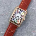 Replica Franck Muller Long Island Watch Gold Diamond Bezel